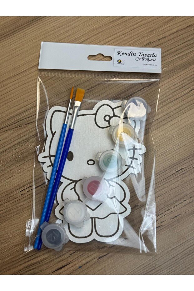 Hello Kitty Boyama Seti Ahşap Mdf - 3