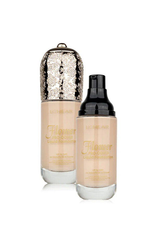 Flower Foundation Cream Moisture Cover Skin Tint Base (45g)