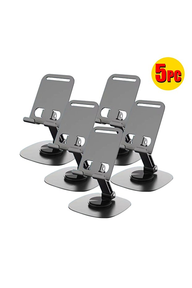 5 PC COMBO- 360° Rotating Adjustable Phone & Tablet Stand Holder