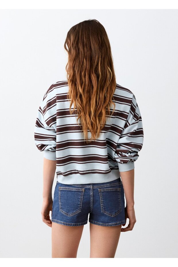 Düşük bel mini şort - 4