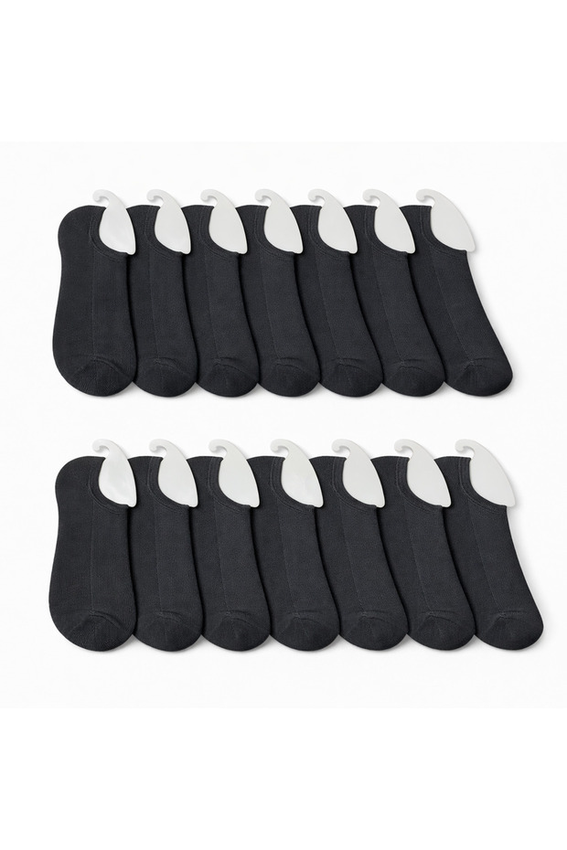 Pack of 12 Men's Cotton Washable Sneakers Invisible Socks
