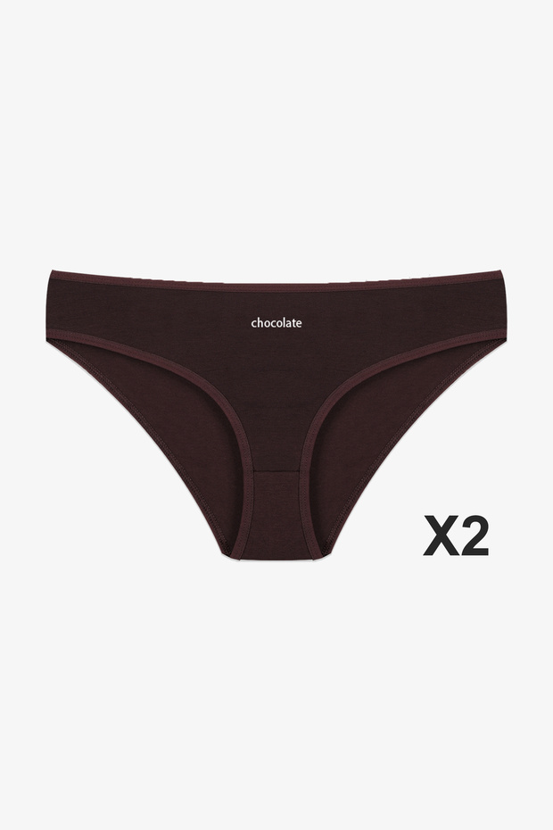 Kadın 3'lü Pamuklu Basic Külot - 4