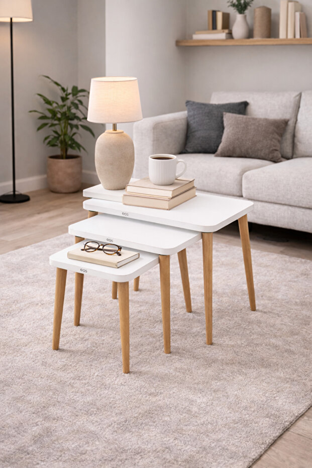 NATUREL 3 LÜ ZİGON SEHPA - 2