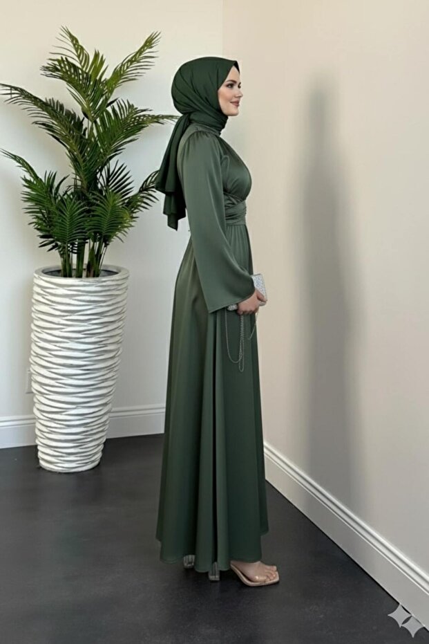 Saten Elbise İspanyol Kol - 3