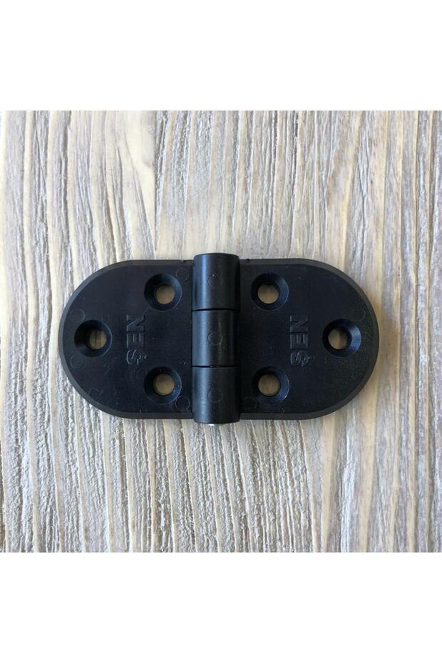 Plastik Oval Menteşe 7cm - 2 Adet Beyaz - 3