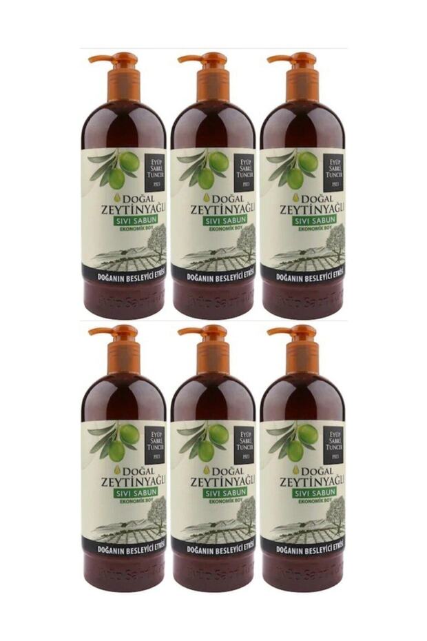 Natural Olive Oil Liquid Soap 750 ml 6 Pieces