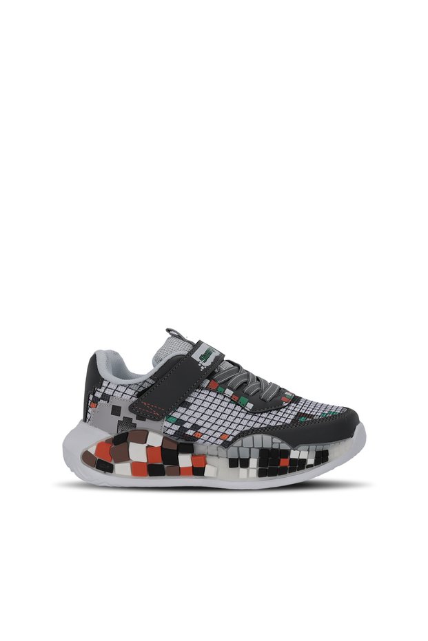 Norton Boys' Dark Gray / White Casual Sports Shoes