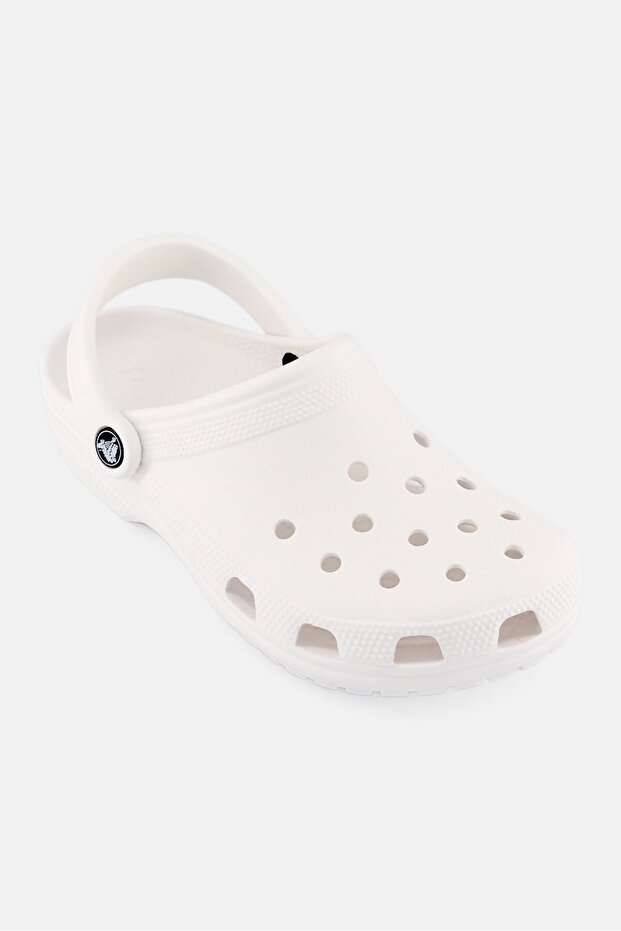 قباقيب كلاسيكية للأطفال الأولاد، بيضاء - 1
