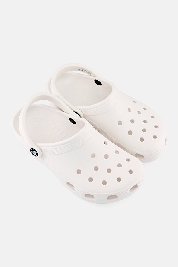 قباقيب كلاسيكية للأطفال الأولاد، بيضاء - 4