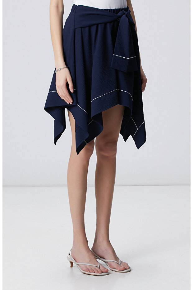Lacivert Etek - 4