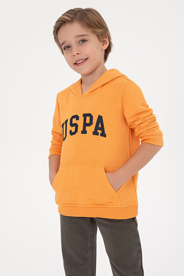 Boy's Mango Hooded Basic Sweatshirt 50314005-Vr244