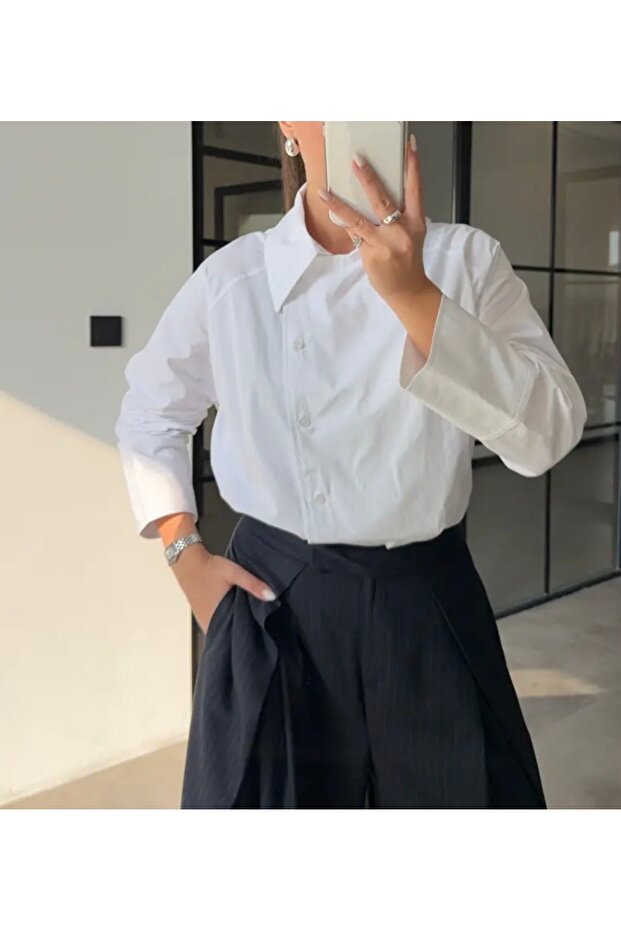 Reglan Poplin Gömlek - 1