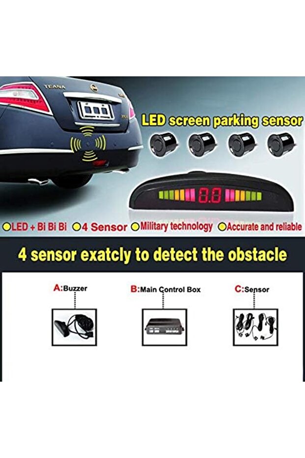 طقم حساسات ركن السيارة من نوع سلفار - 5