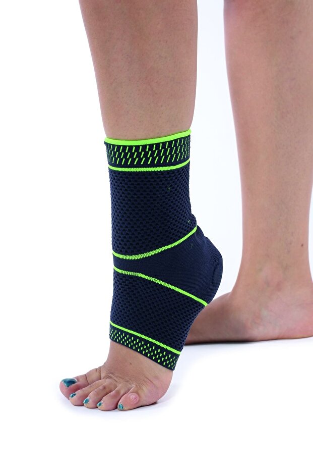 Knitted Silicone Supported Ankle Brace