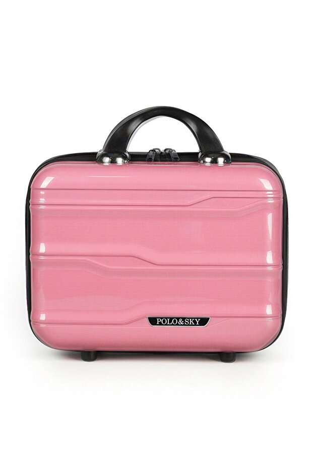 Azra Model Pink Pp Polypropylene Unbreakable Makeup Bag Hand Luggage
