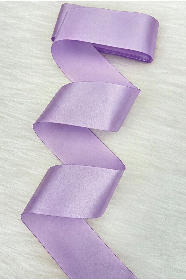 6 cm Lilac Single-Sided Satin Ribbon 10 Meters, Bundle Dowry Engagement Jewelry Special Day Gift Decoration
