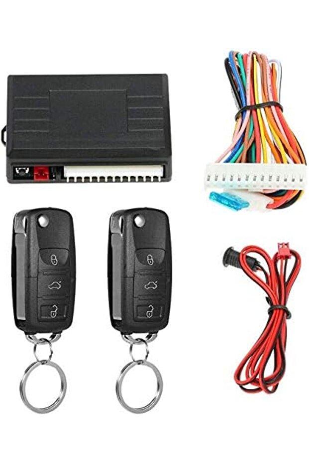 Universal Car Door Lock Trunk Release Keyless Entry System Central Locking Kit With Remote Control - 1