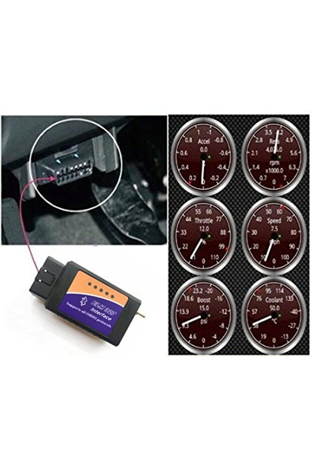 OBD II 327 ELM Bluetooth Modified Switch Canbus Diagnostic Code Reader Scanner - 8