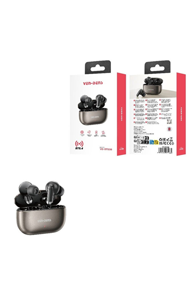 VD-BT038 True Wireless Bluetooth Earbuds with Charging Case, Clear Sound & Touch Control