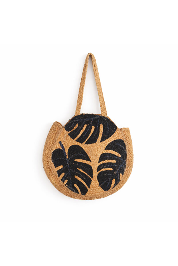 Stylish Round Woven Tote Bag