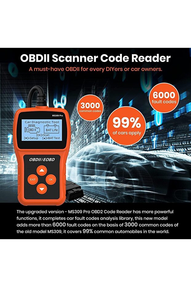 جهاز فحص أعطال السيارات الجديد من أرابيست 2024، جهاز فحص أعطال المحرك OBD2، قارئ رموز أعطال المحرك، أداة تشخيص أعطال المحرك - 5