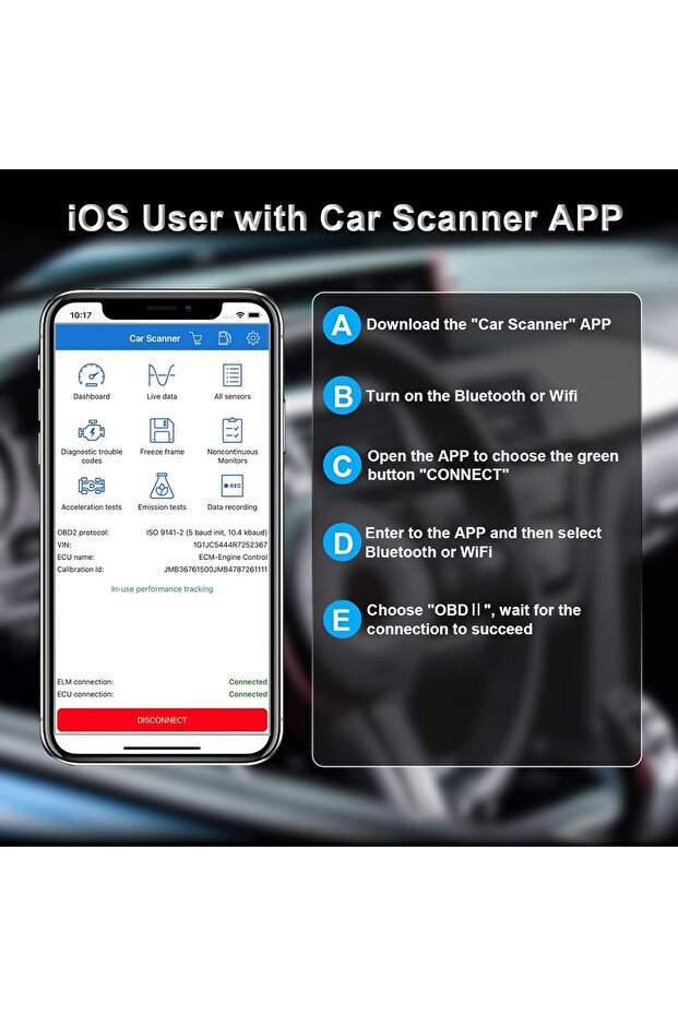 جهاز فحص أعطال السيارات X spring، أداة تشخيص أعطال السيارات الاحترافية، قارئ رموز الأعطال لضوء محرك السيارة، OBD - 2
