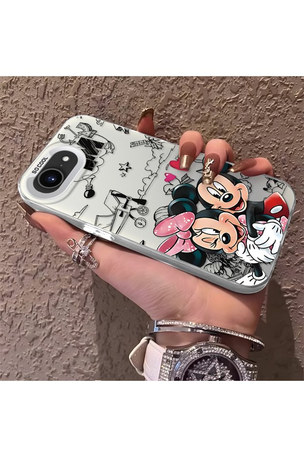 iPhone 16E Compatible Funny Cartoon Character Case, Long-Lasting High-Quality Silicone Case