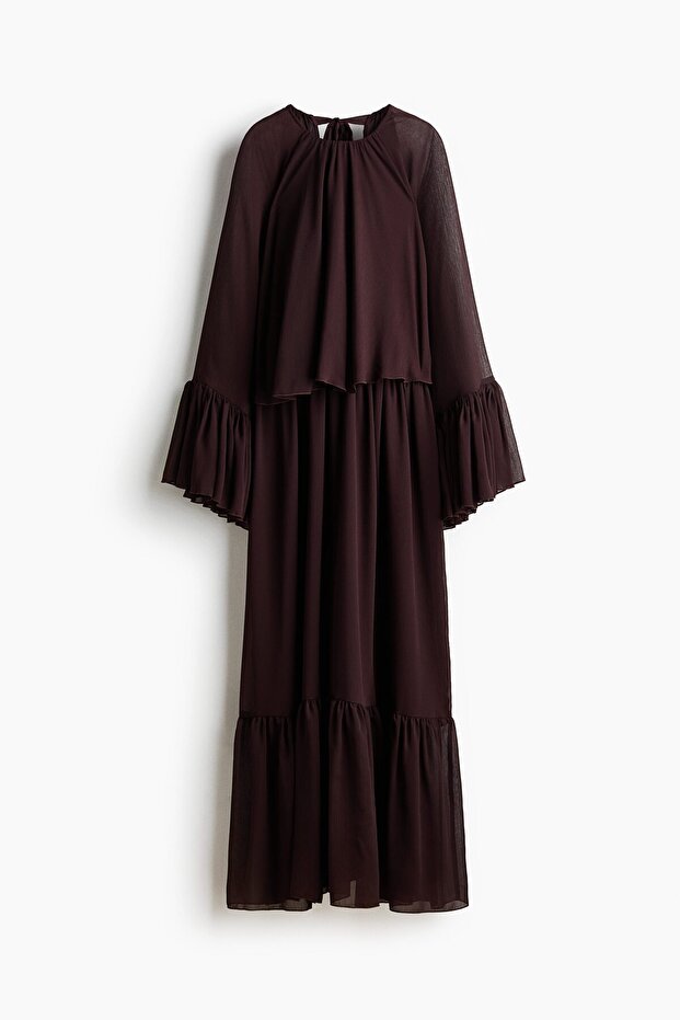 Katmanlı Görünümlü Oversize Elbise - 3