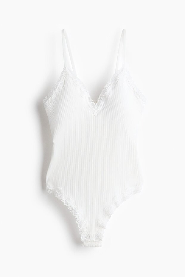 Dantel Şeritli Body Seamless - 3