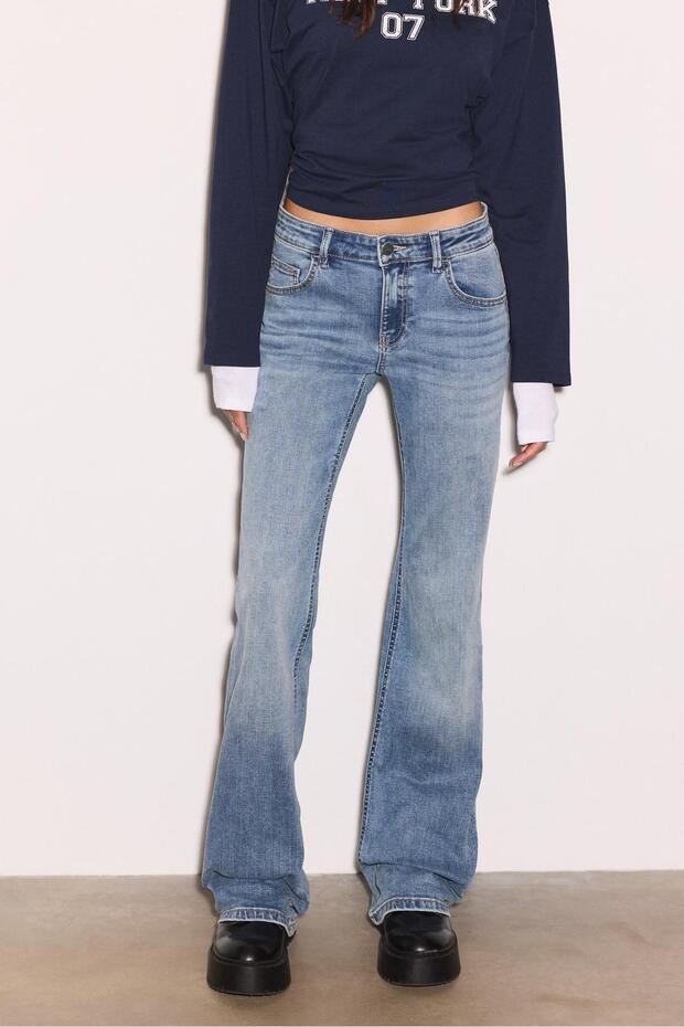 Düşük bel çan paça jean - 3