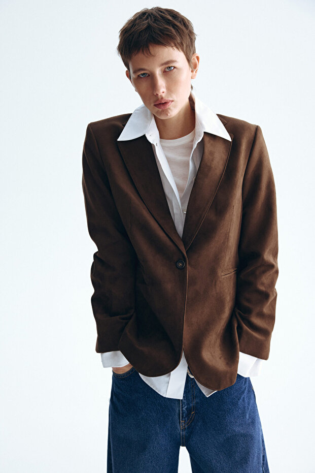 Tek Düğmeli Blazer - 2