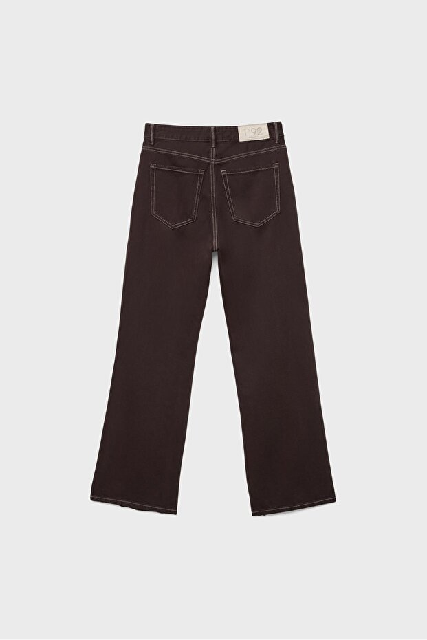 D92 straight geniş paça jean - 7