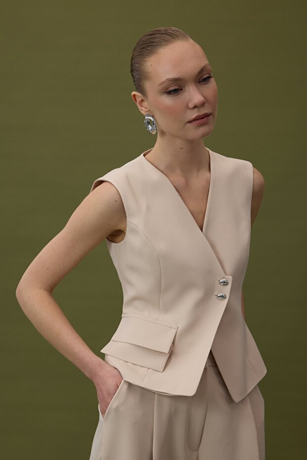 Sofia Yelek - Bej - 1