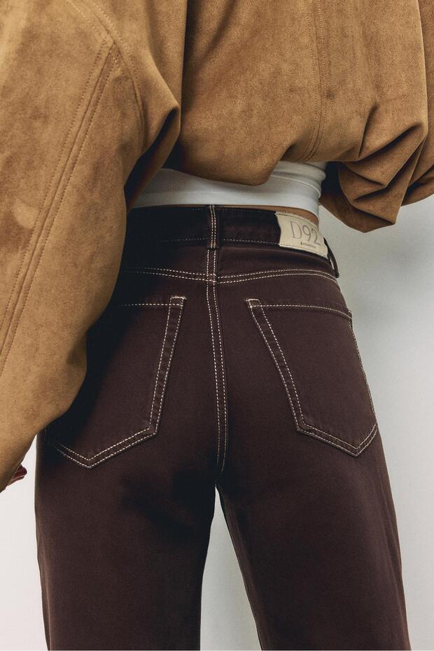 D92 straight geniş paça jean - 4