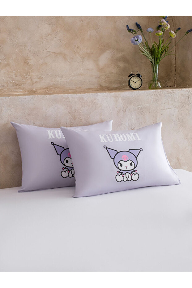 Purple Kuromi Printed Pillowcase Set of 2 50X70 cm