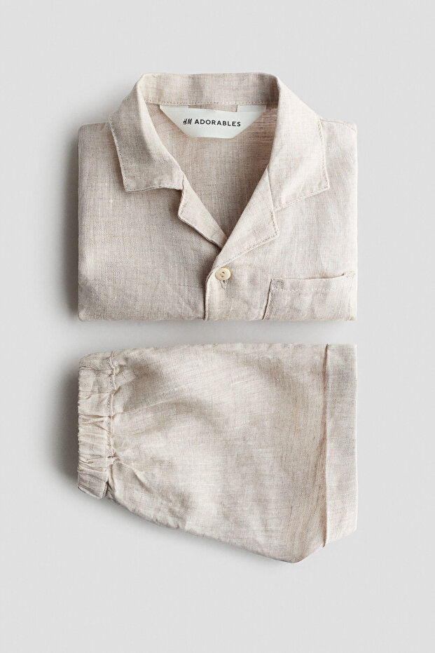 2 Parçalı Keten Set - 2