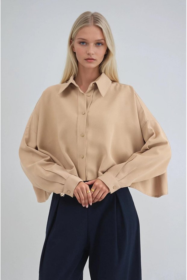 Basic crop shirt 3502