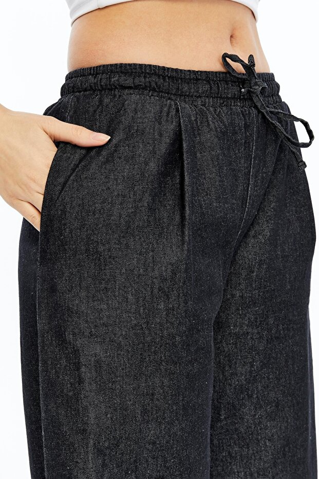 Denim Duble Paça Pantolon - 2
