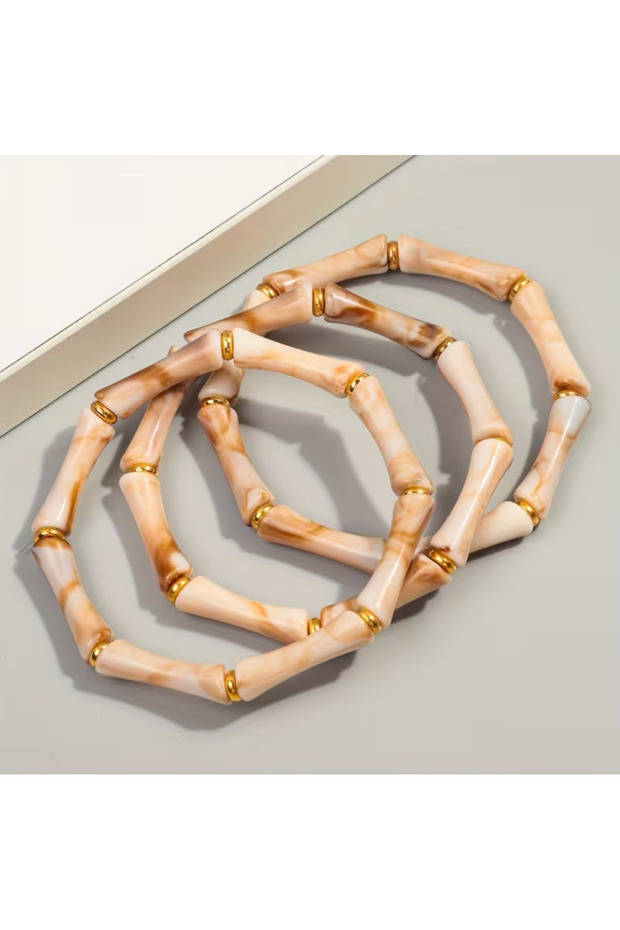 سوار من الراتنج على شكل عظم قابل للتعديل ثلاثي الأجزاء - 1