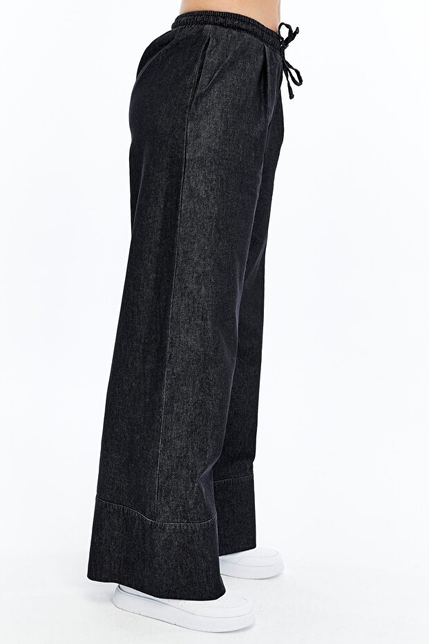 Denim Duble Paça Pantolon - 4