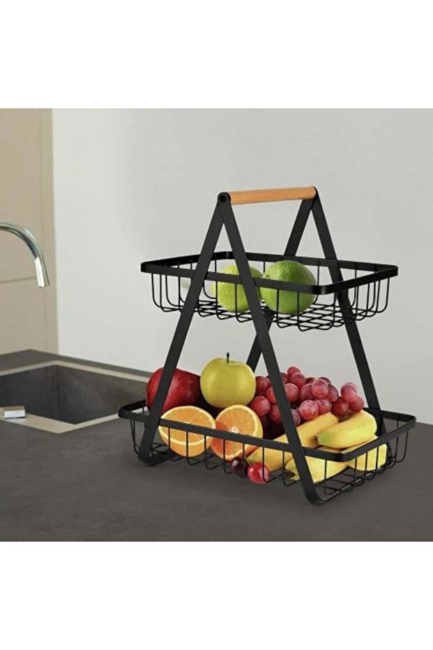 Two-Tier Fruit Basket - 1