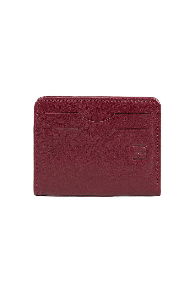 Coewl Leather Magnetic Card Holder Claret Red