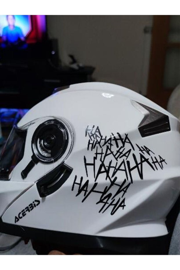 Ha Ha Ha Vehicle, Car, Auto, Motorcycle, Helmet, Laptop, Glass Sticker 25X23 cm