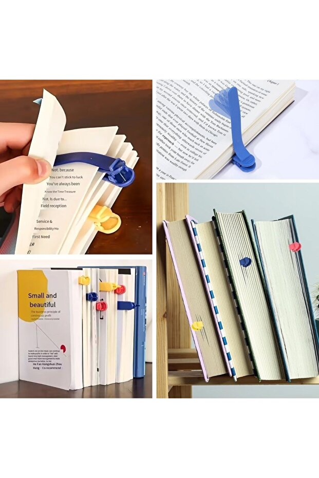 3-Piece Automatic Book Marker – Smart Silicone Bookmark Clip Set, Practical Book Clip for Reading Lovers