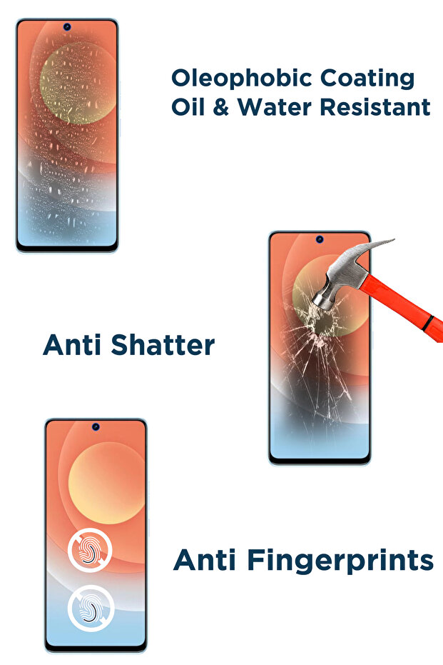 واقي شاشة زجاجي ممتاز لهاتف تكنو كامون 19 برو - 4
