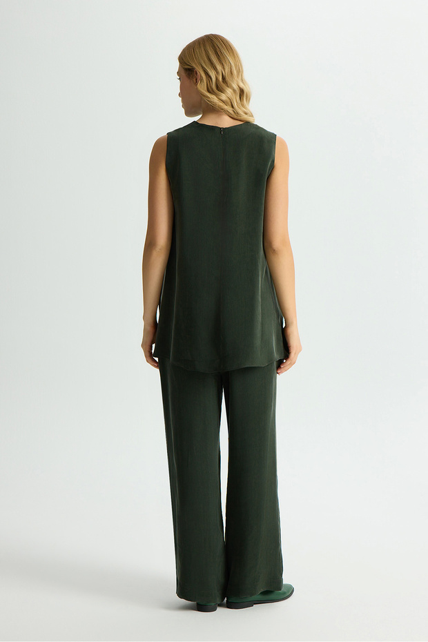 Bol Paça Basic CuproPantolon Haki - 2