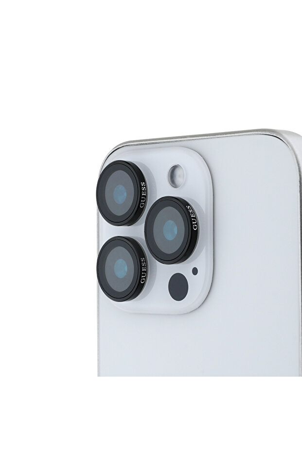 واقي عدسة الكاميرا المعدني الأصلي المتوافق مع iPhone 17 Pro Max باللون الأسود