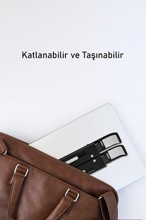 Plastic Adjustable Laptop Stand Compatible with MacBook Notebook Foldable Riser Tablet Holder - 5