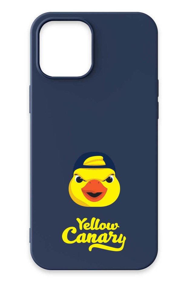 iPhone 12 Pro Max Compatible Yellow Canary Navy Blue Silicone Licensed Phone Case