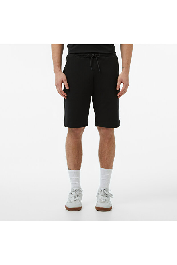 Erkek Regular Fit Siyah Şort - 5